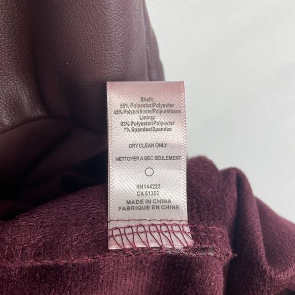 Bishop + Young Anthropologie Hayden Vegan Leather Mini Dress Scarlett S - Picture 6 of 9